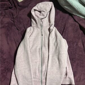 Light Pink Lululemon Zip-Up Scuba Hoodie